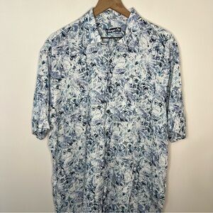 Johnnie-O Hangin Out Linen Blend Short Sleeve Button-Up Tristen Style Men's XXL